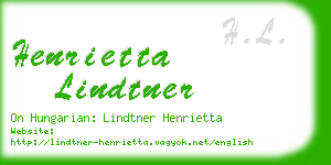 henrietta lindtner business card